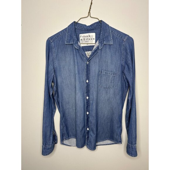 Frank & Eileen Tops - *SOLD* Frank & Eileen 100% cotton denim button down long sleeve shirt women’s